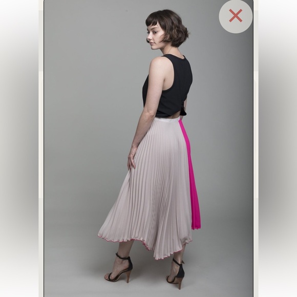 LOYD/FORD Pleated Skirt - Fuchsia/ Powder - Picture 4 of 10